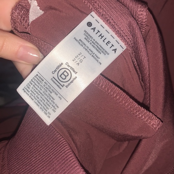 Athleta | Brooklyn Ankle Pants size 2 Tall New - Picture 7 of 11